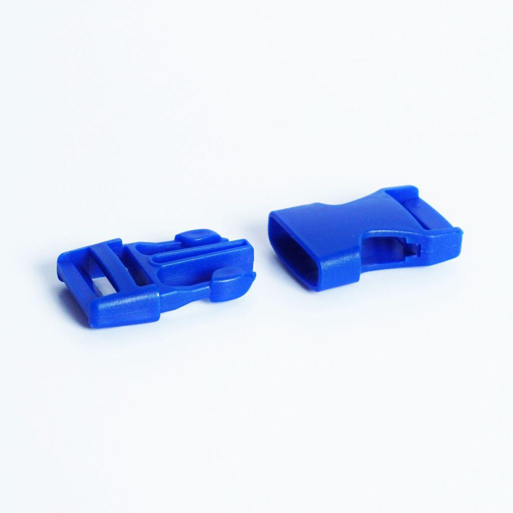 Steckschließer Kunststoff blau 20mm